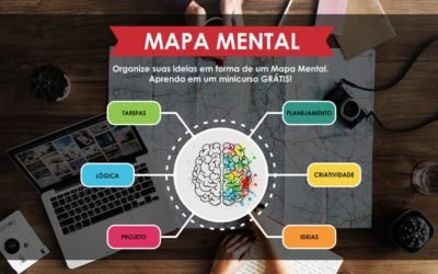 Organize suas ideias em forma de Mapas Mentais. Aprenda em um minicurso GRÁTIS!