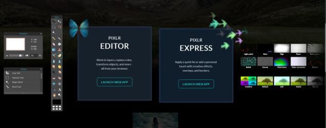 pixlr editor e express