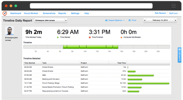 Time Doctor imagem com área de trabalho do Time Doctor