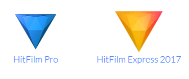 Logotipos do Hitfilm Pro e HitFilm Express