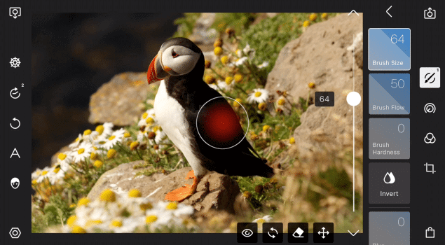 Polarr em dispositível móvel