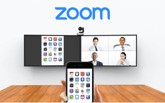 Compartilhamento de tela com o Zoom